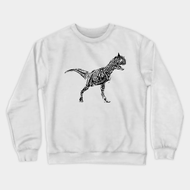 Carnotaurus Crewneck Sweatshirt by Nimmersatt